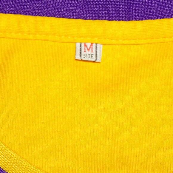 Kobe Bryant #24 "Mamba" Basketball Jersey - Yellow/Gold & Purple - Size M - Picture 4 of 4